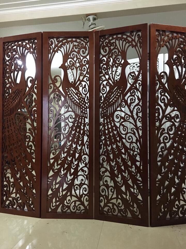 bình phong gỗ CNC Công Phượng bình phong gỗ CNC Công Phượng