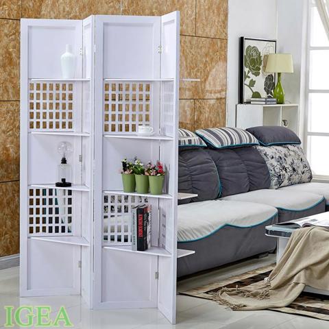 Bình phong kẻ ca rô có kệ KB407 Bình phong kẻ ca rô có kệ KB407